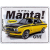 Blechschild Opel Manta gross 1